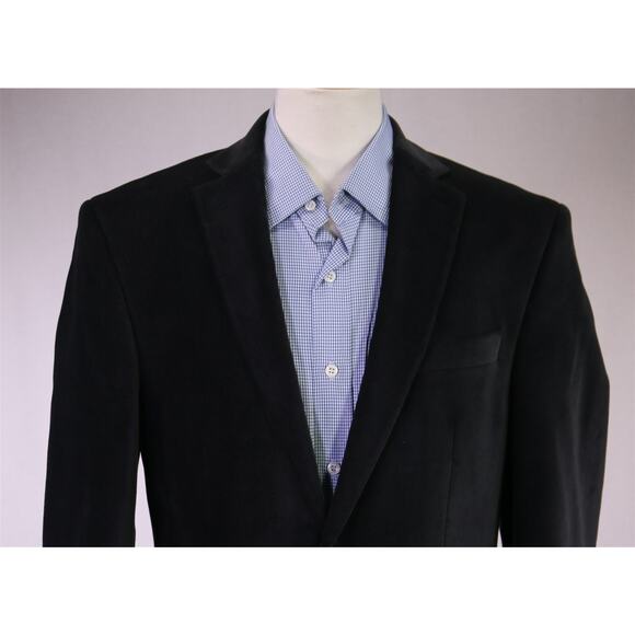 Calvin Klein Charcoal Gray Velvet Smoking Blazer Jacket Formal 38R - Picture 3 of 9